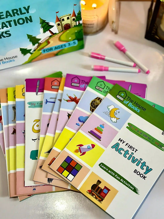 Write & Wipe Children Learning Book Set