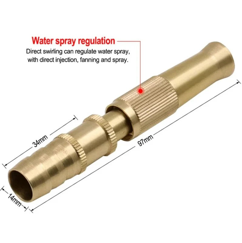 High-pressure Metal Brass Adjustable Nozzle Water Spray (IMPORTED)